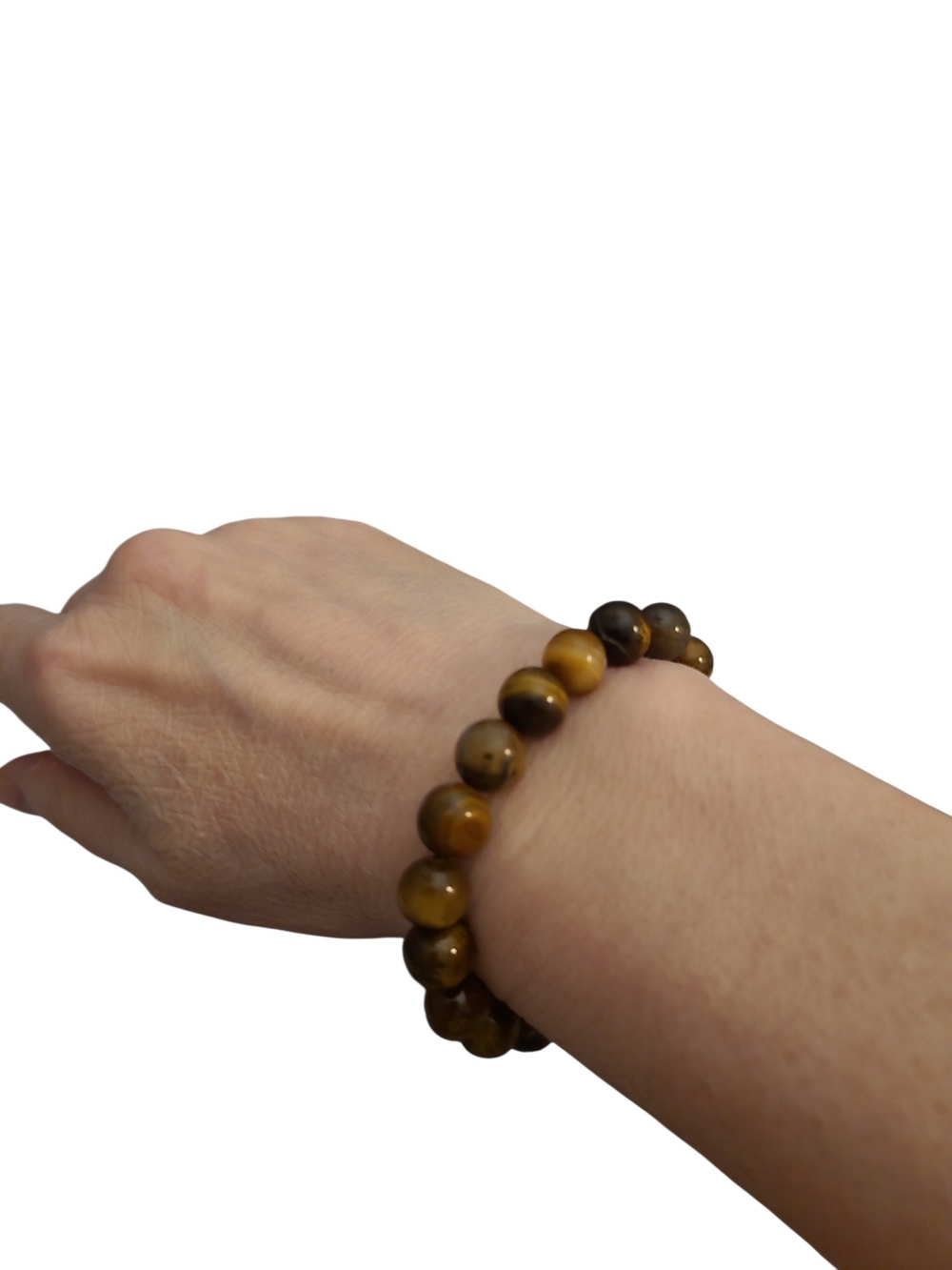 Tiger Eye Beaded Bracelet - Brown